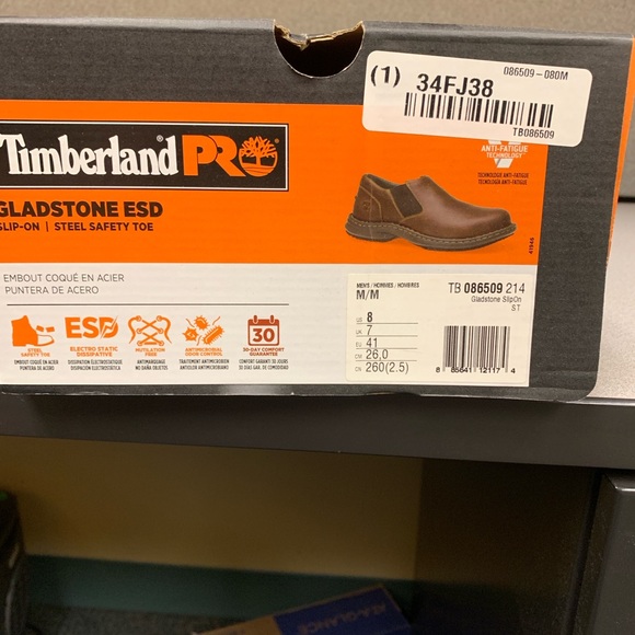Timberland Pro Gladstone Size 8 men’s ESD Steel Toe - Picture 3 of 4